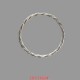 Bracelet jonc torsadé lâche argent