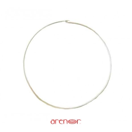 Collier jonc massif petit modèle en argent