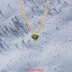 Collier trèfle 3 émeraudes