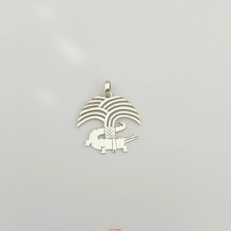 Pendentif de Nîmes Grand modèle en argent