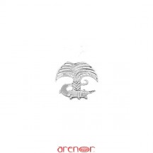 Pin's argent de Nîmes petit modèle