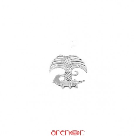 Pin's argent de Nîmes petit modèle