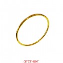 Bracelet jonc massif fil rond or jaune de 20g