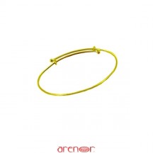 Bracelet jonc coulissant or jaune petit modèle